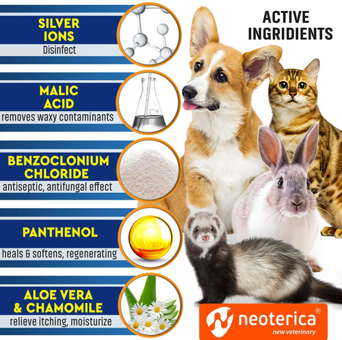 Dog & Cat Ear Cleaner Drops – Gentle Cleansing Solution for Odor & Itch Relief - pupsyy